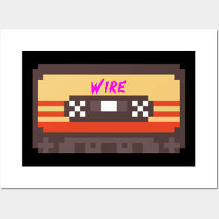 Wire 8bit Cassette Tape Posters and Art